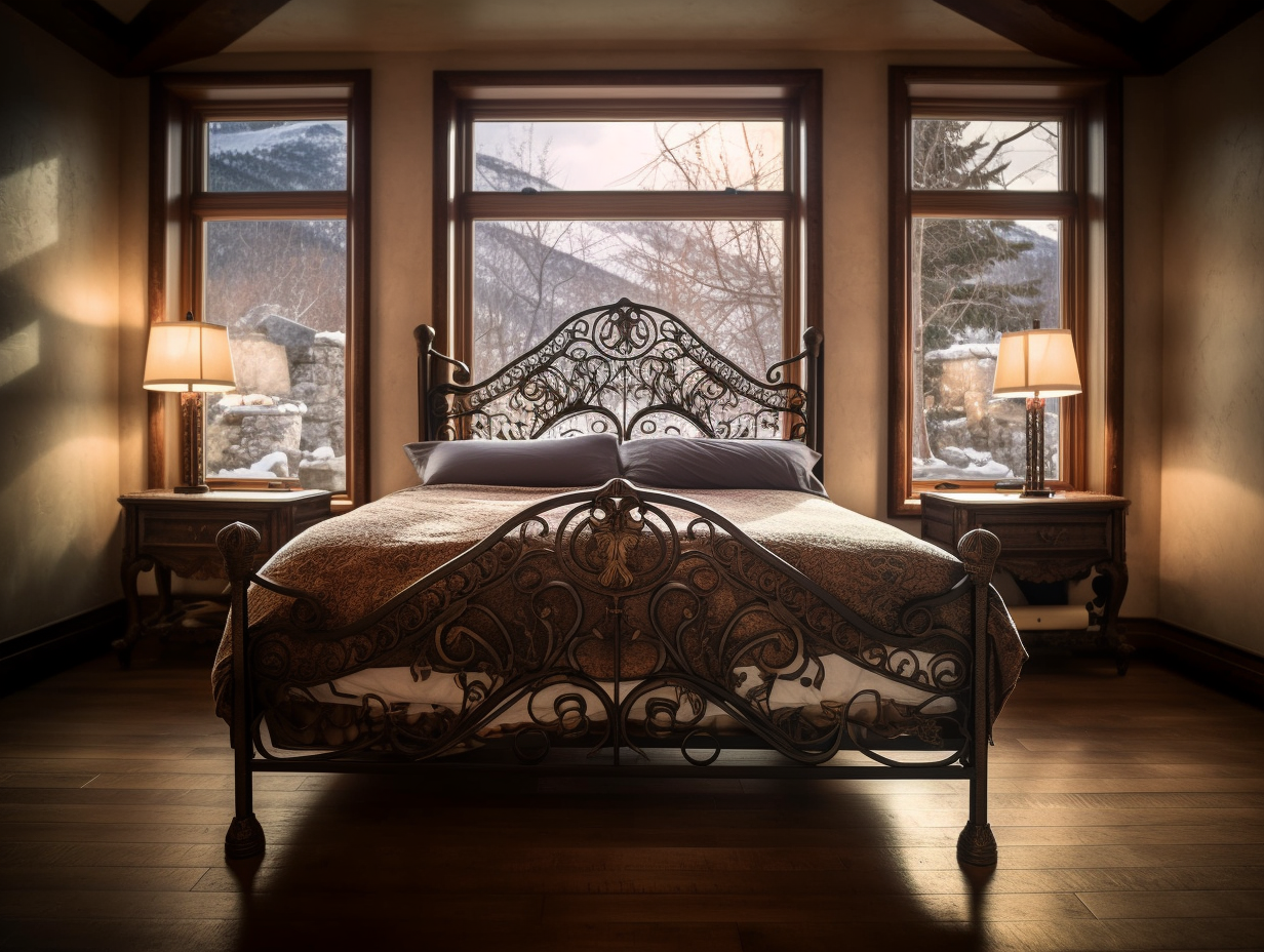 "Damroka" - ekskluzywne łóżko metalowe do sypialni kute