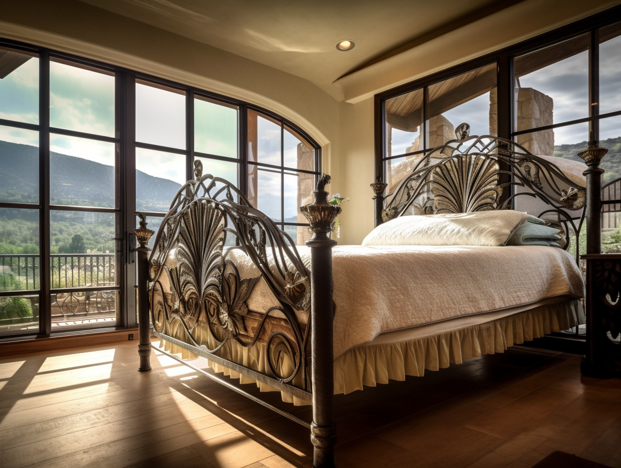 "Dobrogniewa" - luksusowe łóżko kute ze stali. Łóżko kute stalowe