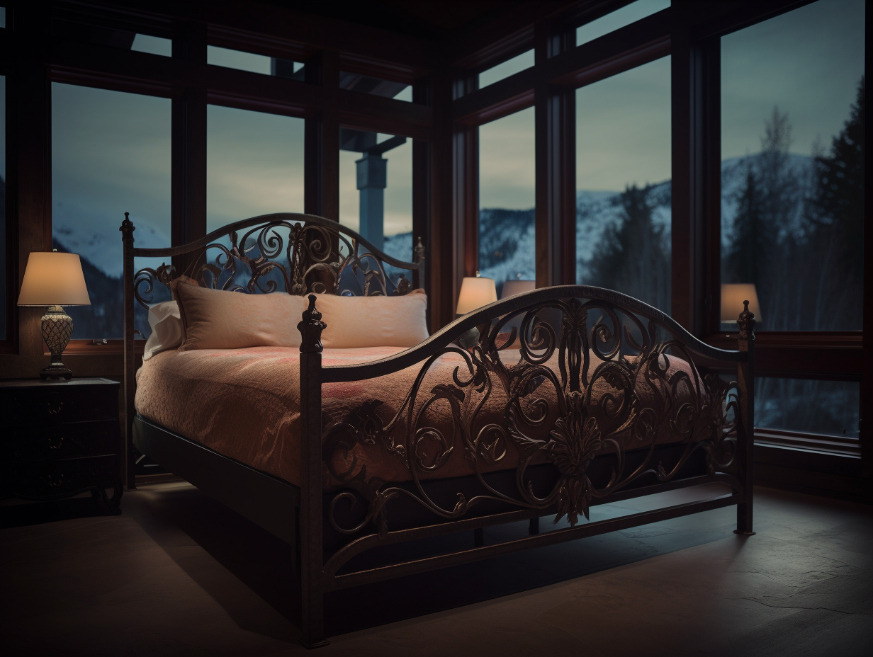 "Dobiegniewa" - eksluzywne, ręcznie kute kute ze stali. Łóżko metalowe