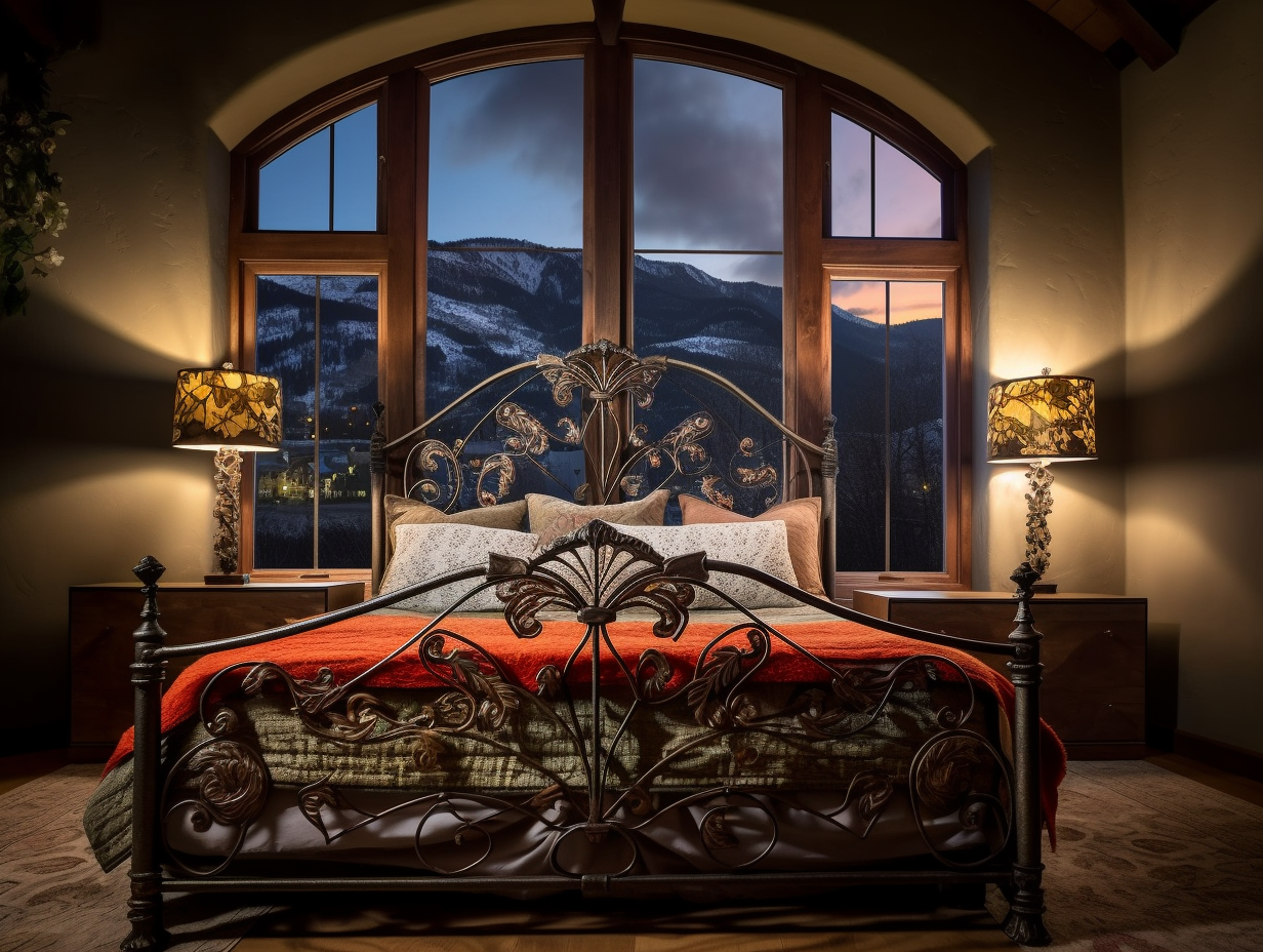 "Dalebora" - luksusowe łóżko kute ze stali łóżko metalowe