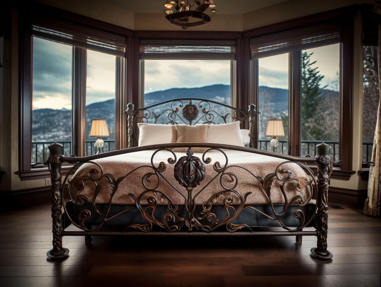 "Dziesława" - eksluzywne, ręcznie kute łóżko ze stali