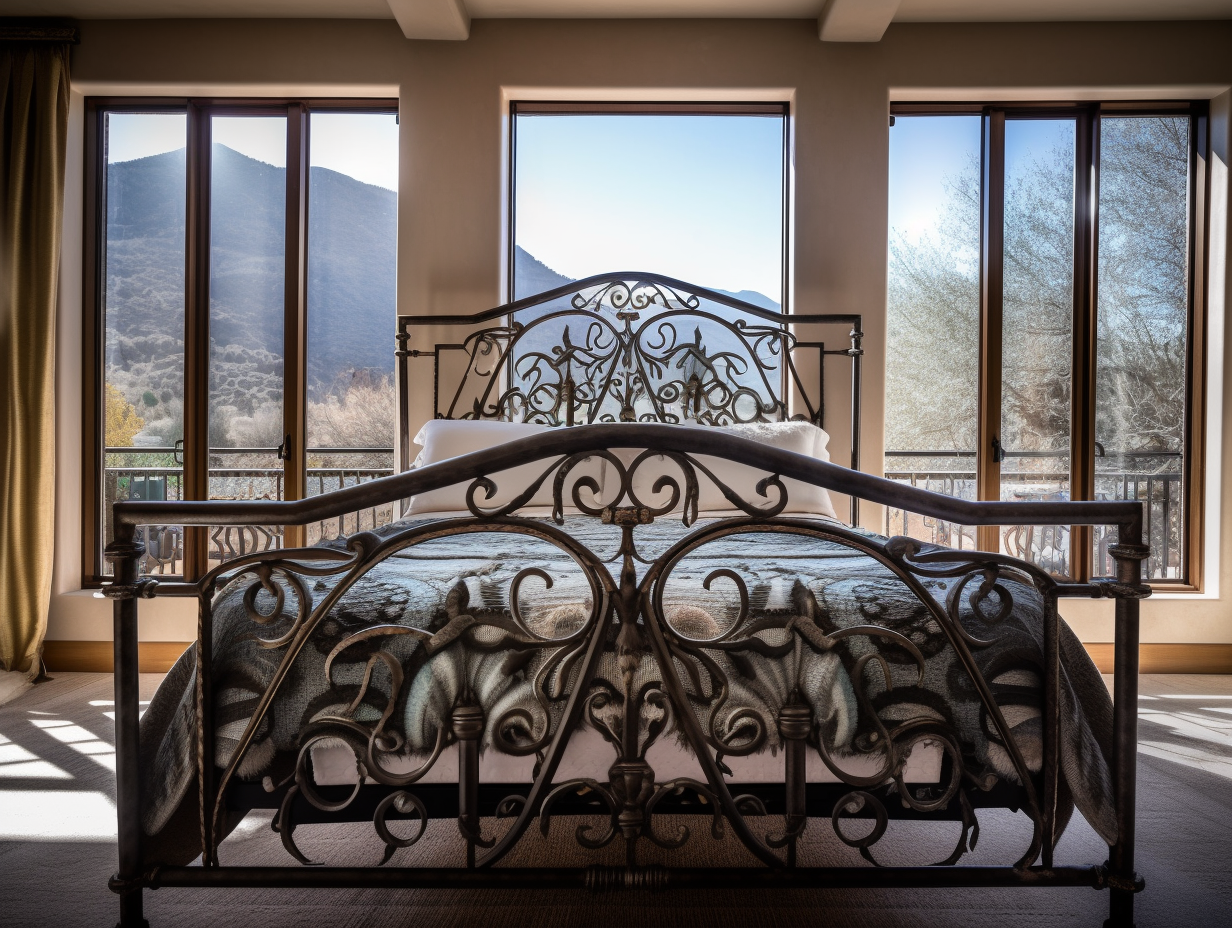 "Dobrowoja" - luksusowe łóżko ze stali. Ręcznie kute.