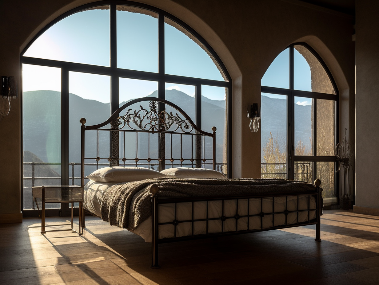 "Gościrada" - an exclusive forged steel bed. 