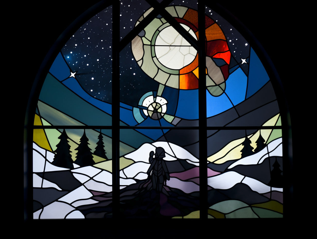 Stained glass - "starry night"