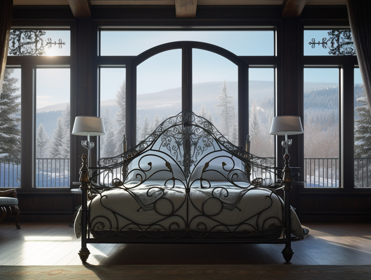 „Bratumila“ – ein exklusives Bett aus geschmiedetem Stahl. 
