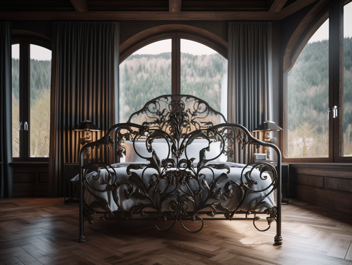 "Boguwola" - eleganckie łóżko stalowe