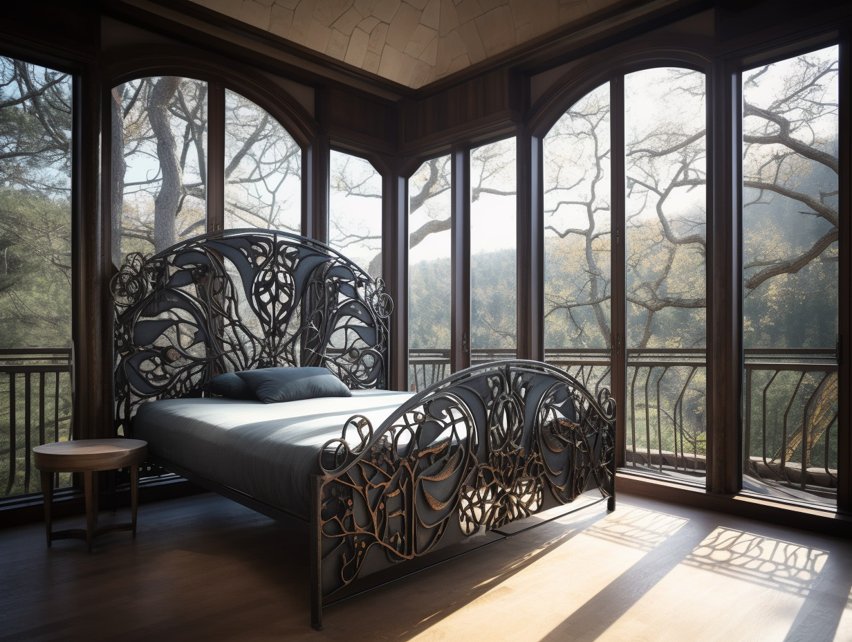 "Bożena" - ekskluzywne łóżko metalowe. Łóżko kute z metalu