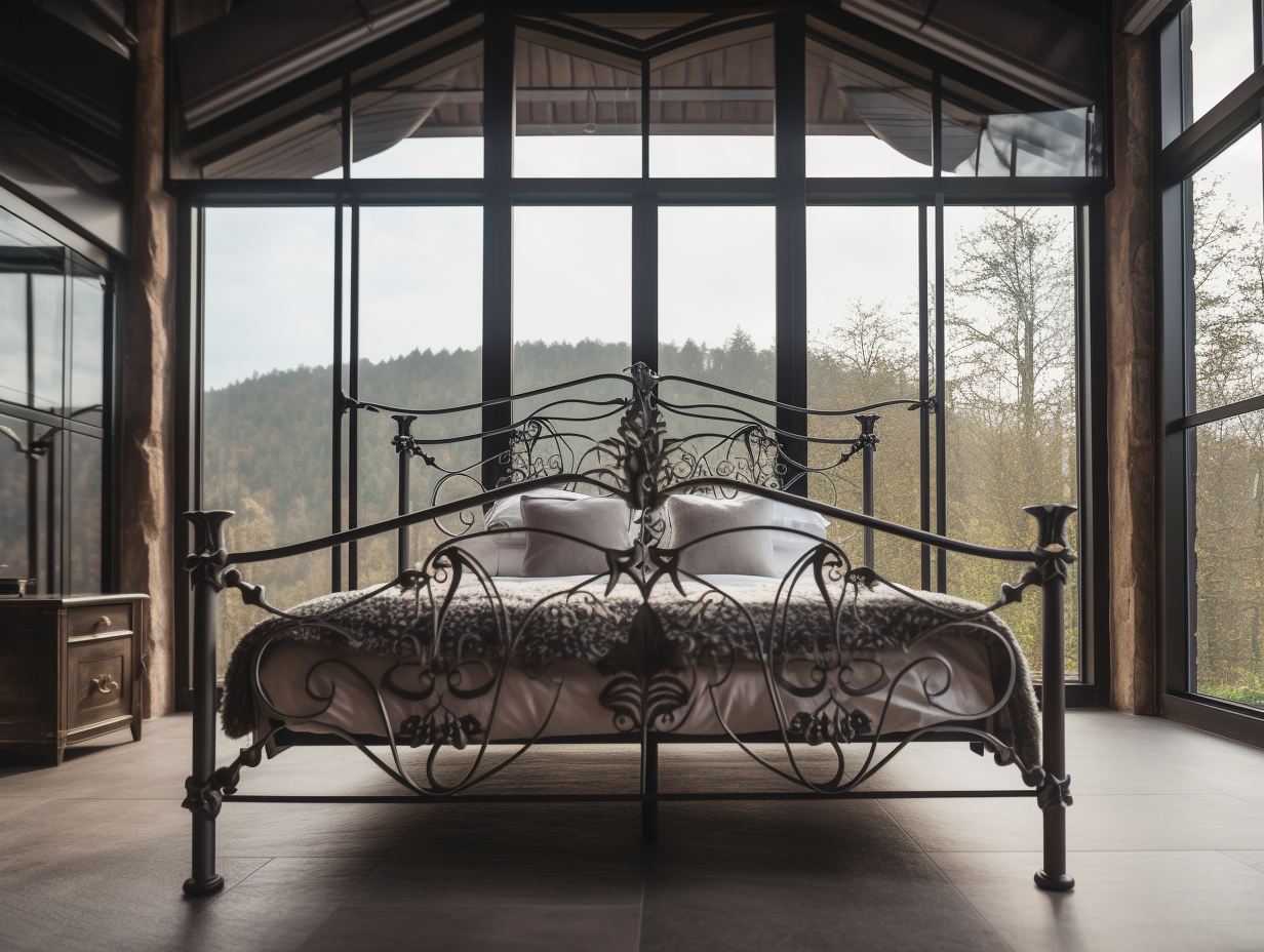 "Ciecirada" - luksusowe łóżko kute, metalowe