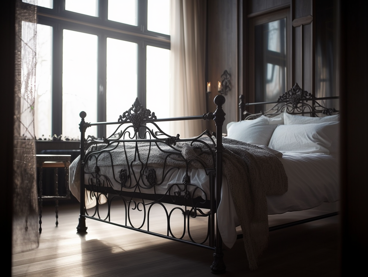 "Cirzpisława" - ekskluzywne łóżko kute, stalowe. Łóżko kute