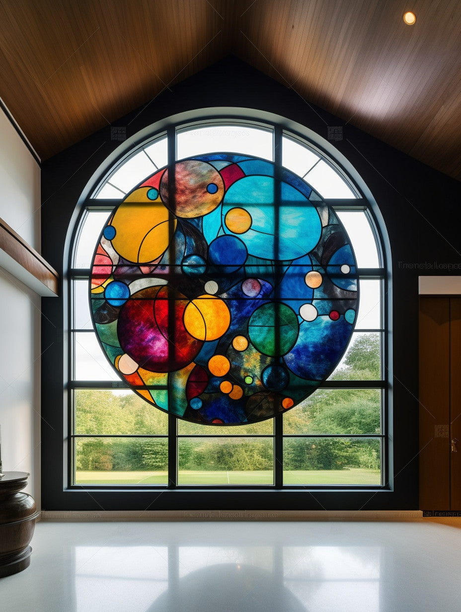 Witraż - "Planet dance"