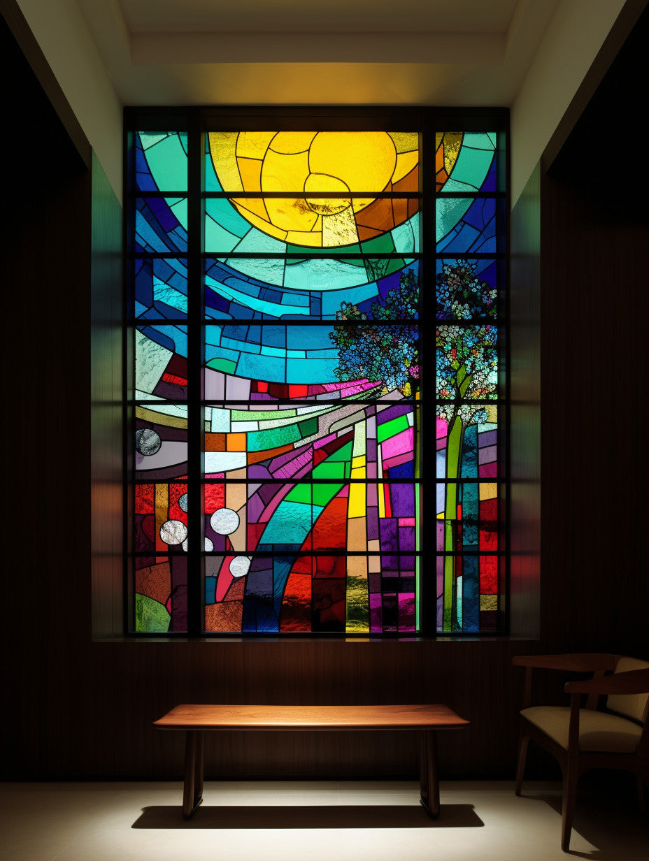 Witraż - "drzewo życia"