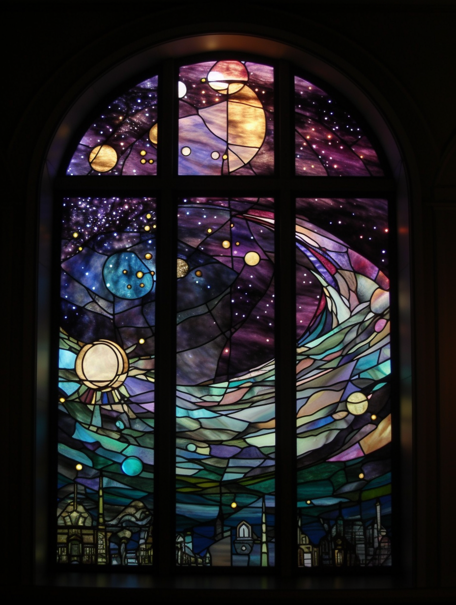 Stained glass - star opera - custom made – IDEOVO - Architektura ...