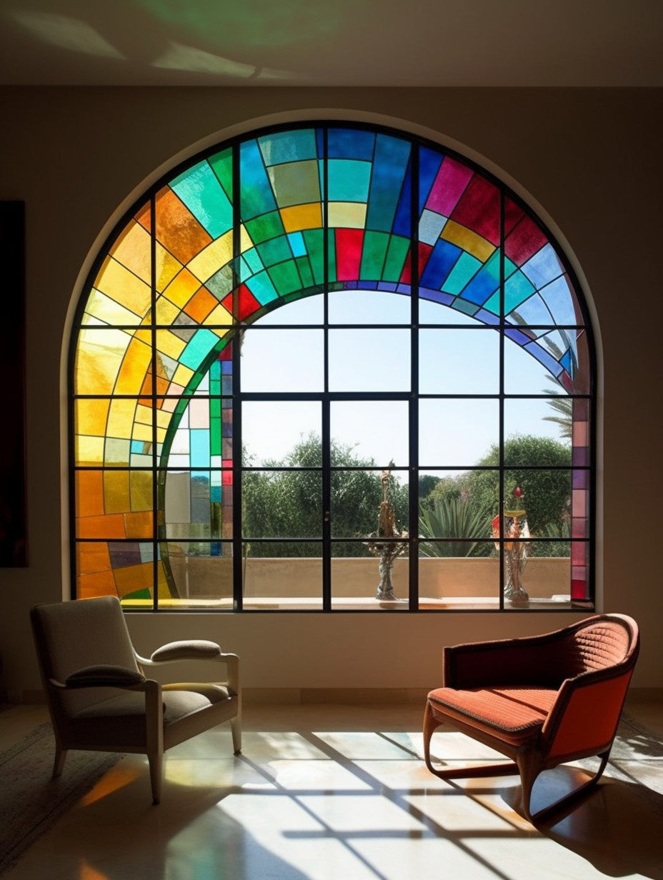 Witraż - "tęczowy łuk" witraże na wymiar