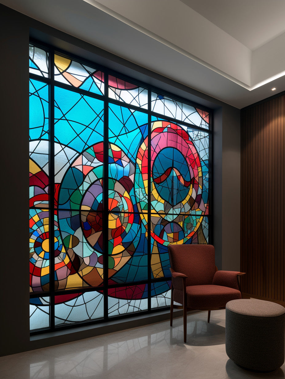Witraż - "kolorowa kompozycja" polski projektant