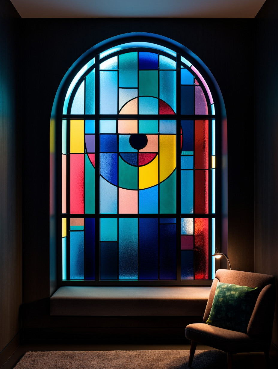 Buntglas - „Lächeln“