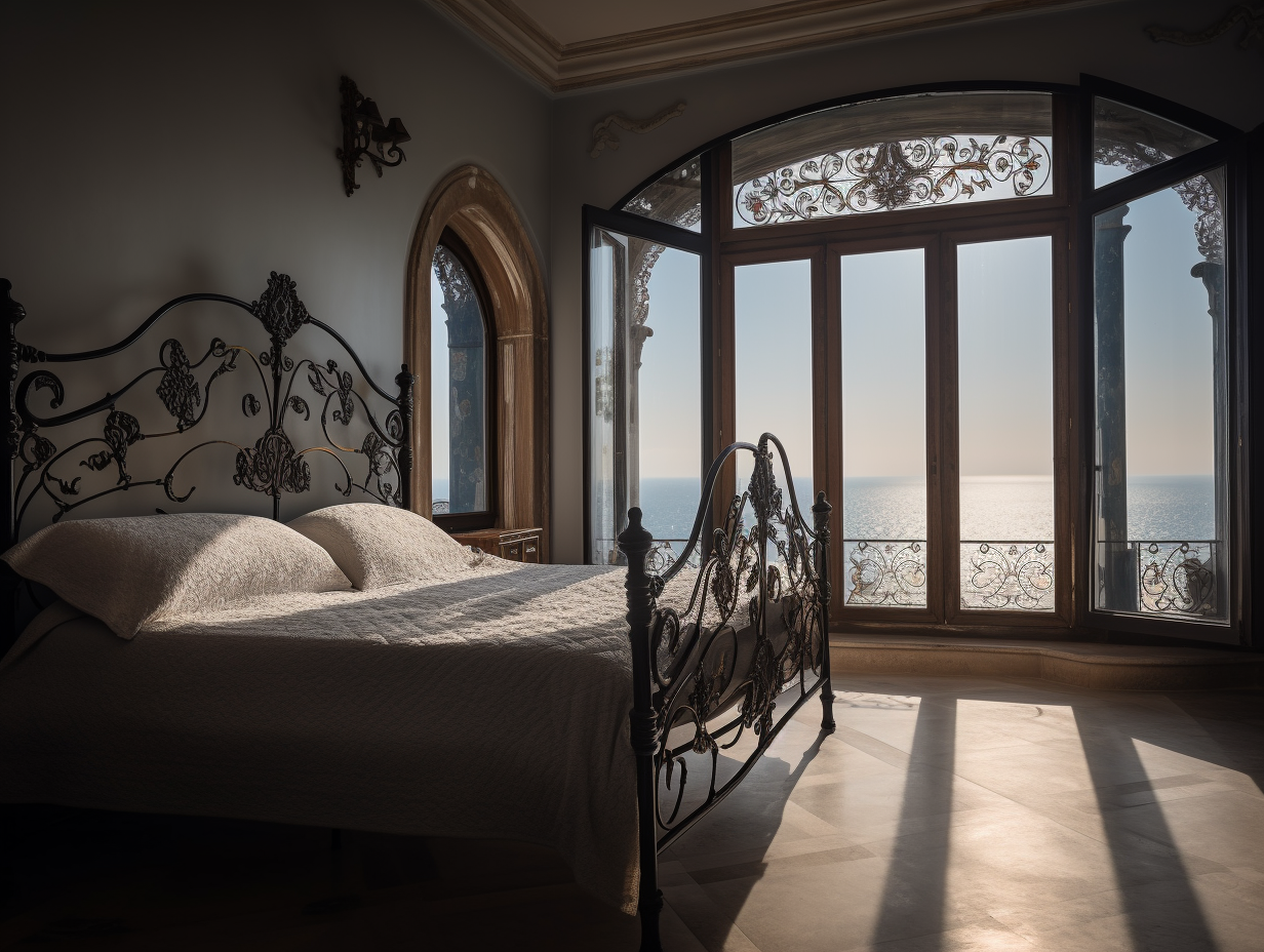 "Nawojka" - eksluzywne łóżko ze stali metalowe kute