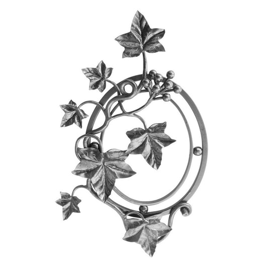 Rozeta dekoracyjna metalowa liście do bramy balustrady ogrodzenia kowalstwo